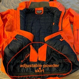 Patagonia ski snowboard jacket orange men’s medium